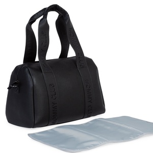 Bolso cambiador  MOMMY CLUB SIGNATURE Childhome polipiel negro