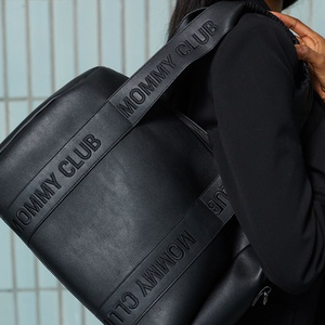 Bolso cambiador  MOMMY CLUB SIGNATURE Childhome polipiel negro
