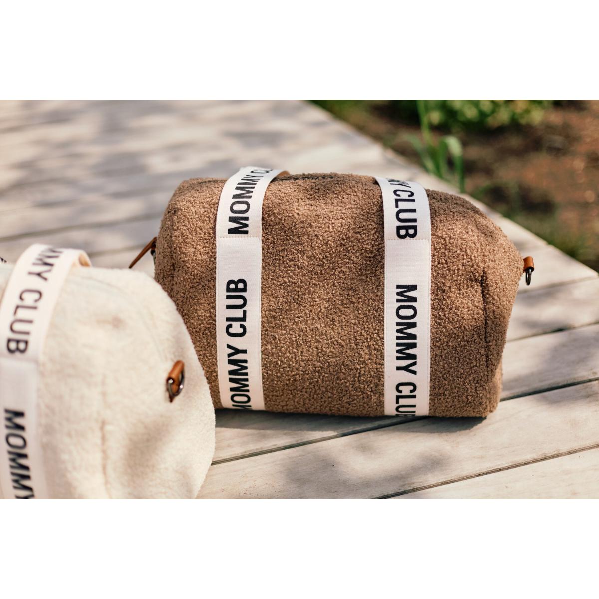 Bolso cambiador MOMMY CLUB SIGNATURE Childhome Teddy soft brown