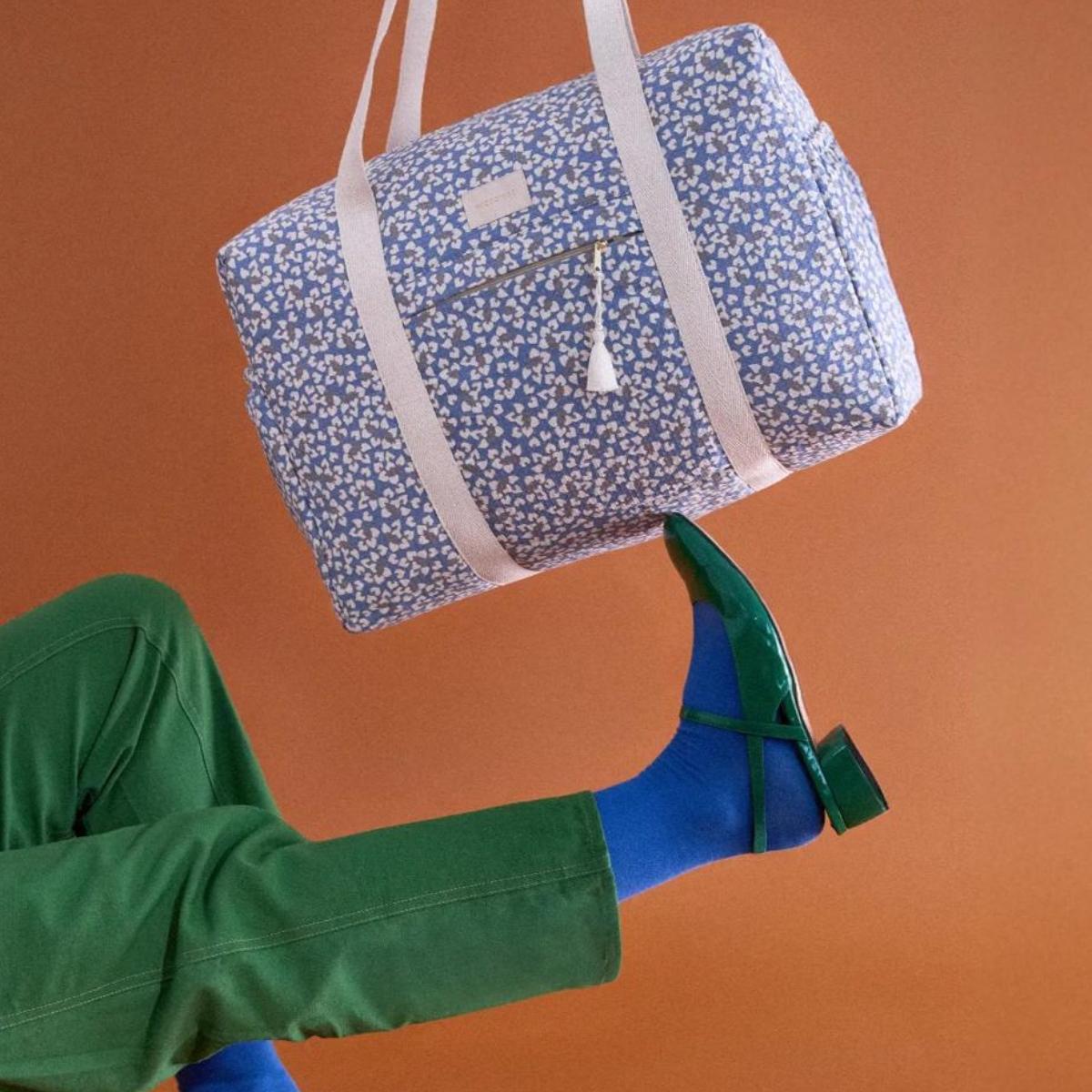 Bolso cambiador OPERA Nobodinoz blue yumiko