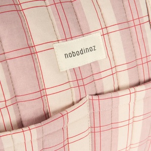 Bolso cambiador STORIES Edición Limitada Nobodinoz powder red checks