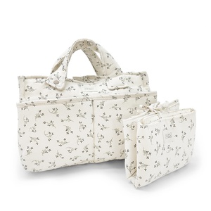 Bolso cochecito AUDREY Babyshower canvas olive bloom