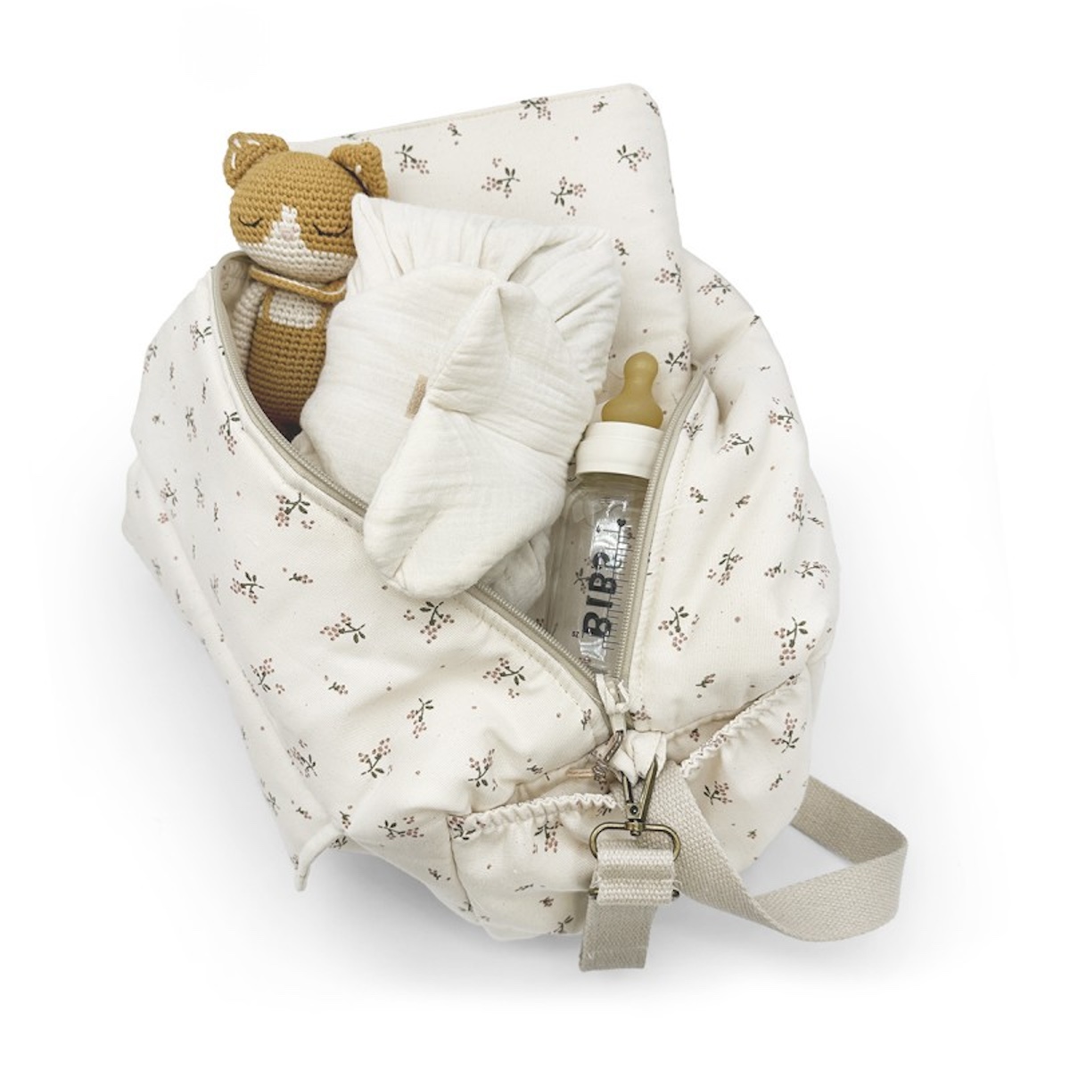 Bolso cochecito CAMILA Babyshower canvas roseberry
