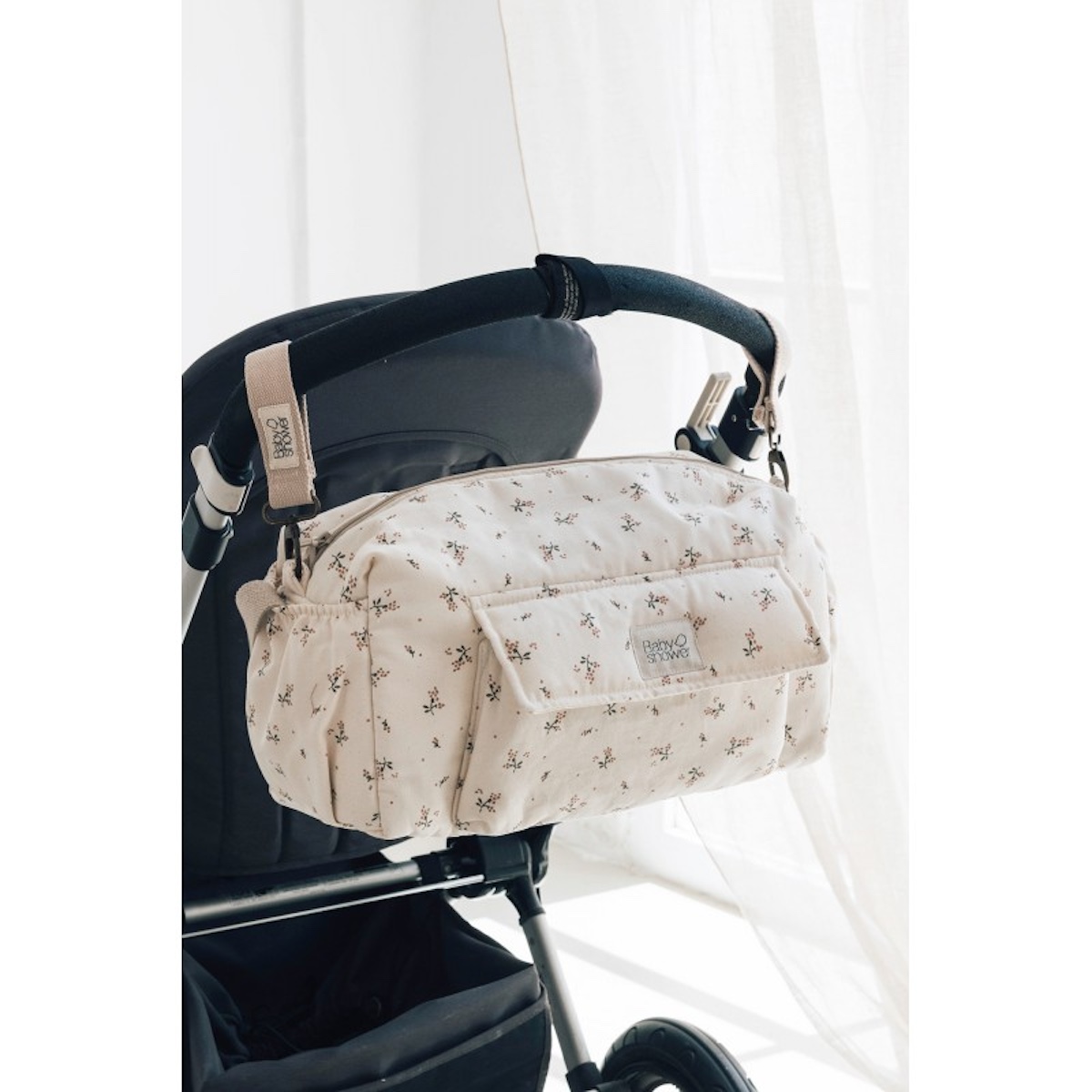 Bolso cochecito CAMILA Babyshower canvas roseberry