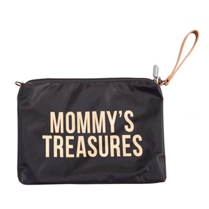 Bolso de mano MOMMY CLUTCH Childhome negro-dorado