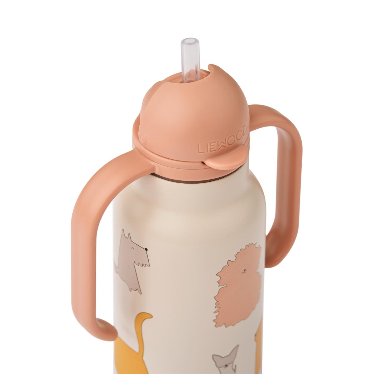 Botella agua 250ml KIMMIE Liewood Cats and Dogs sandy