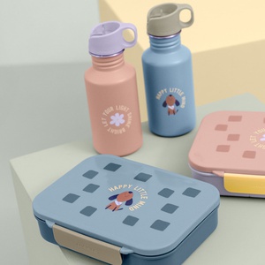 Botella agua PATTERN PARTY Laessig azul