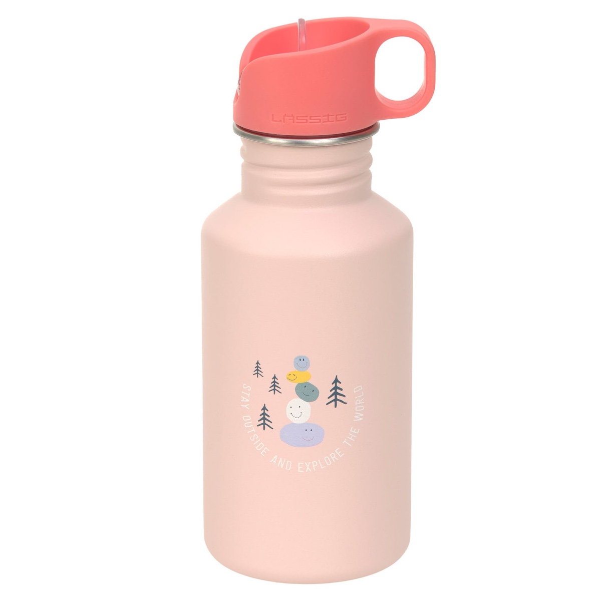 Botella agua SUNNY EXPLORER Laessig rosa