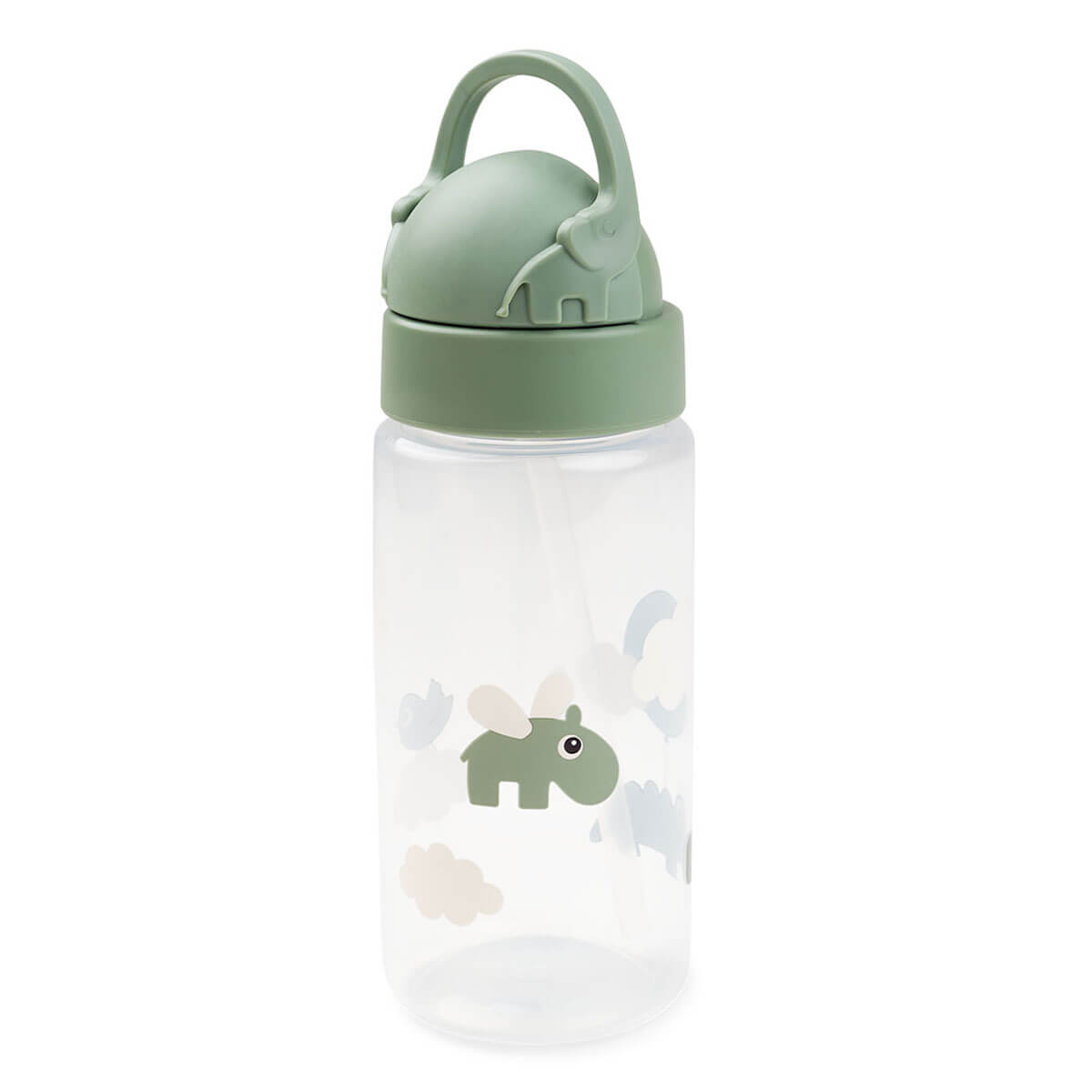 Botella pajita HAPPY CLOUDS Done by Deer green