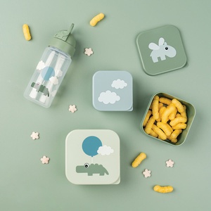 Botella pajita HAPPY CLOUDS Done by Deer green
