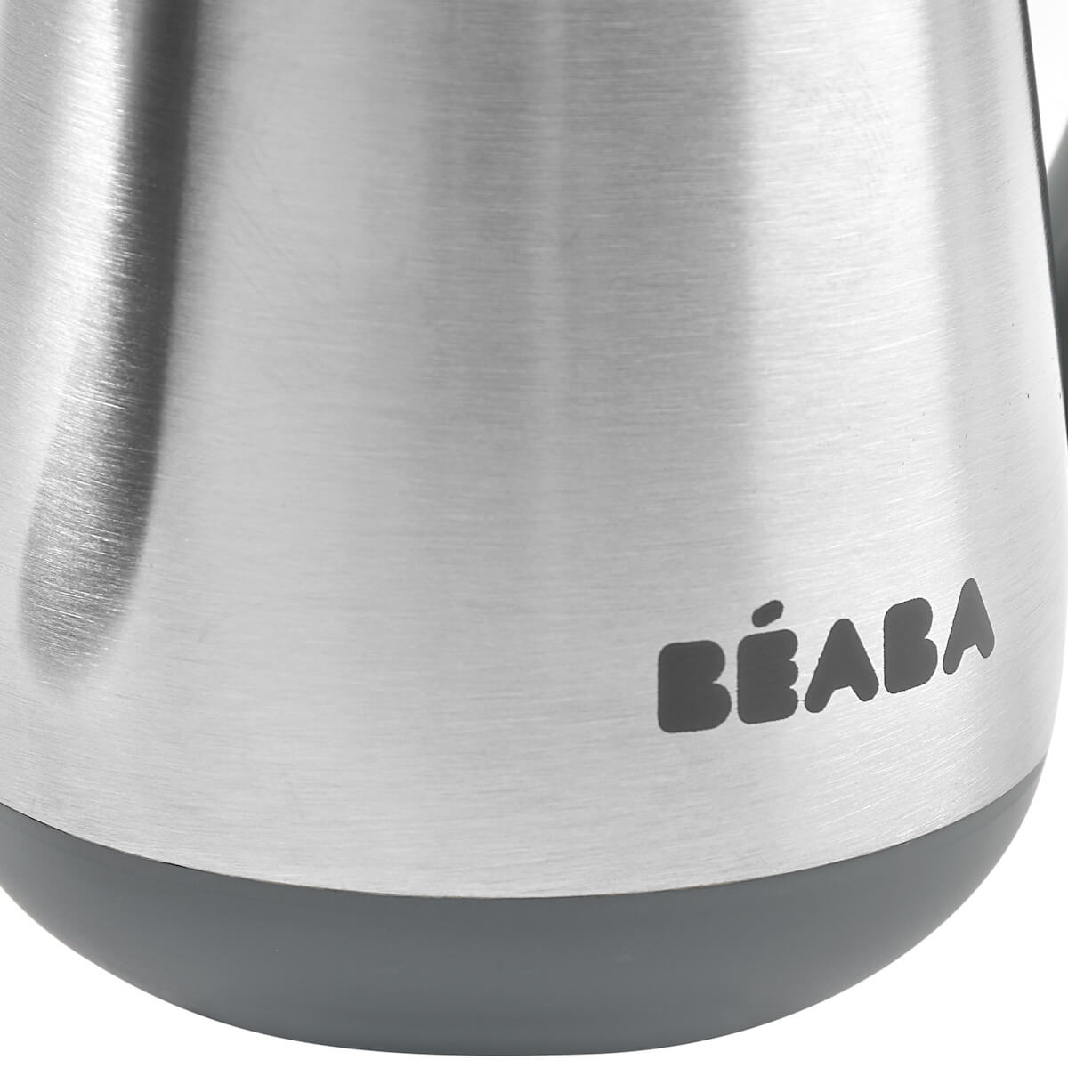 Botella-pajita inoxidable 250ml Béaba gris mineral