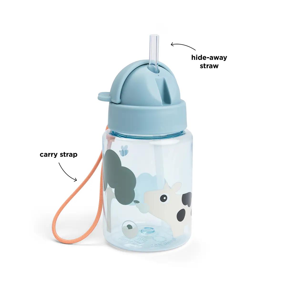 Botella pajita TINY FARM Done by Deer blue