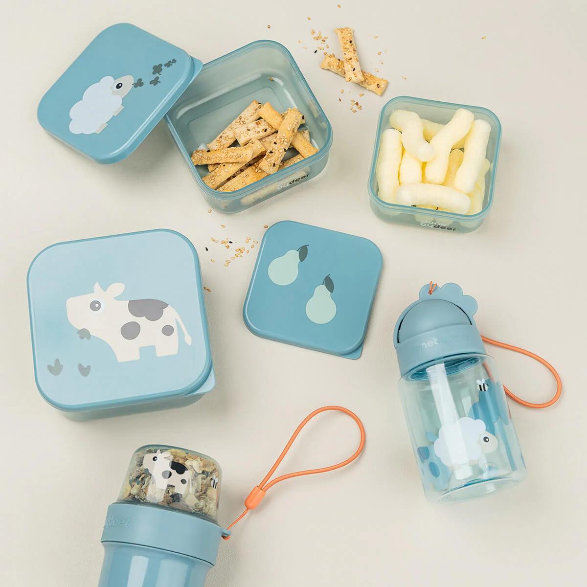 Botella pajita TINY FARM Done by Deer blue