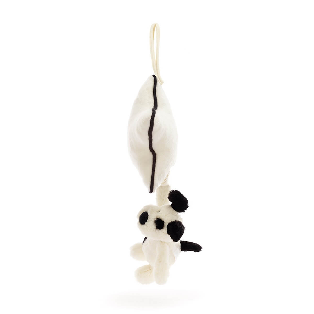 Cachorro musical BASHFUL Jellycat crema-negro