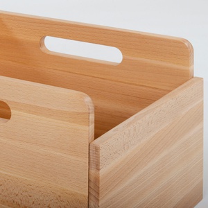 Caja almacenamiento DELUXE aceitado natural