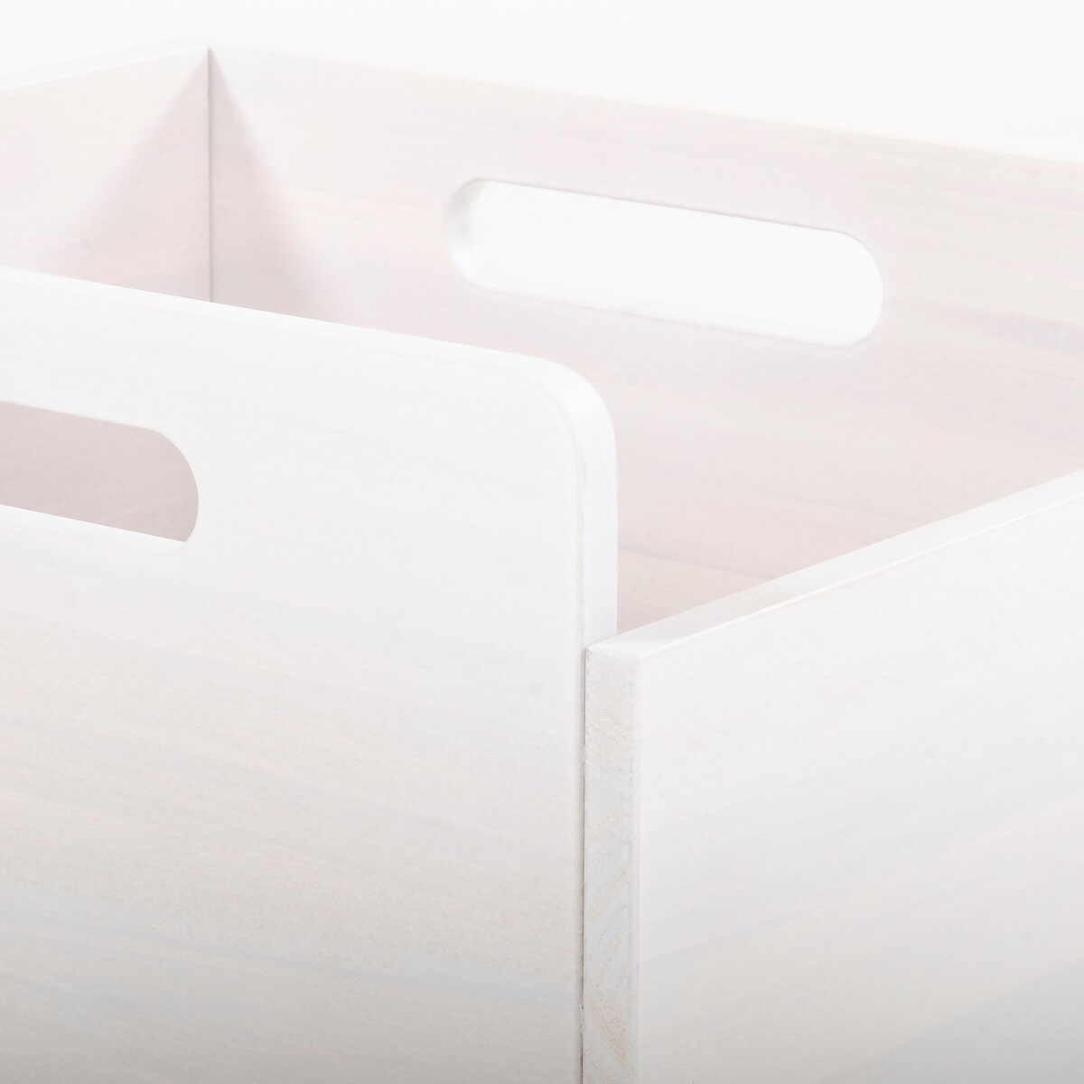 Caja almacenamiento DELUXE blanqueado
