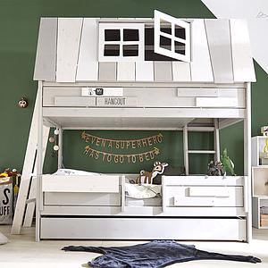 Caja almacenamiento infantil cama HANGOUT de Lifetime blanqueado