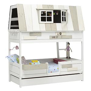 Caja almacenamiento infantil cama HANGOUT de Lifetime blanqueado