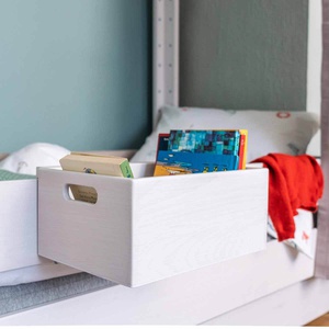 Caja de almacenamiento cama DESTYLE De Breuyn tintada en blanco