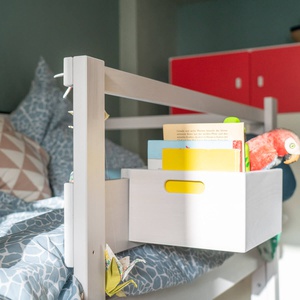 Caja de almacenamiento cama DESTYLE De Breuyn tintada en blanco
