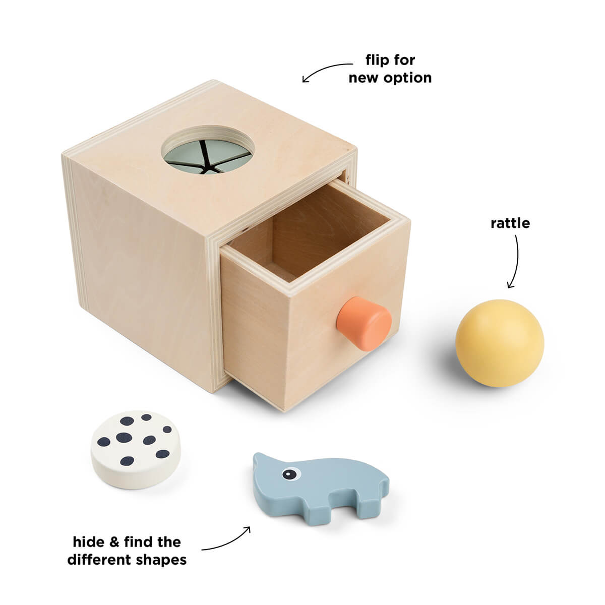 Caja madera Hide&Find NOZO Done by Deer colour mix