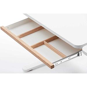 Cajón almacenamiento escritorio STUDY MOBY Flexa blanco-natural