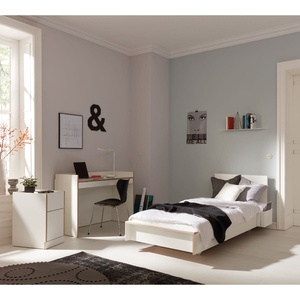 Cama 120x200cm FLAI Müller Small Living CPL blanco