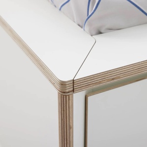 Cama 140x200cm 2 cajones-cabecero SPAZE Müller Small Living blanco