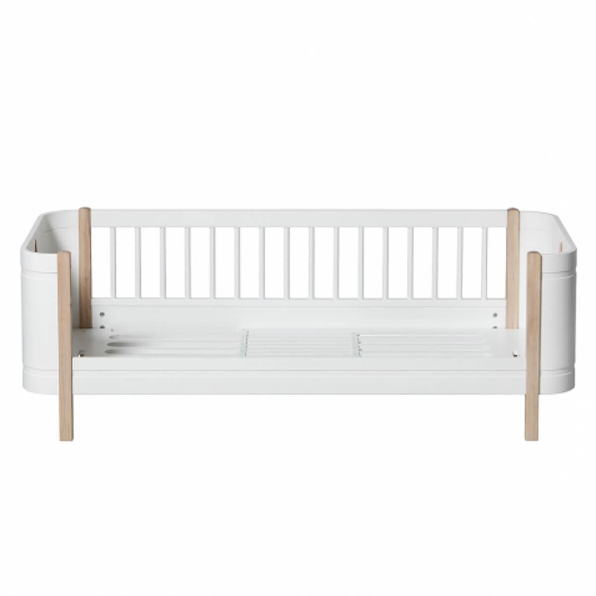 Cama 68x162cm WOOD MINI+ Oliver Furniture blanco-roble