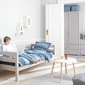 Cama 90x200cm CLASSIC Flexa grey washed