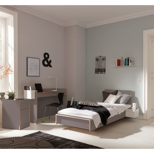 Cama 90x200cm FLAI Müller Small Living CPL antracita