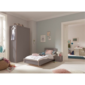Cama 90x200cm FLAI Müller Small Living CPL antracita