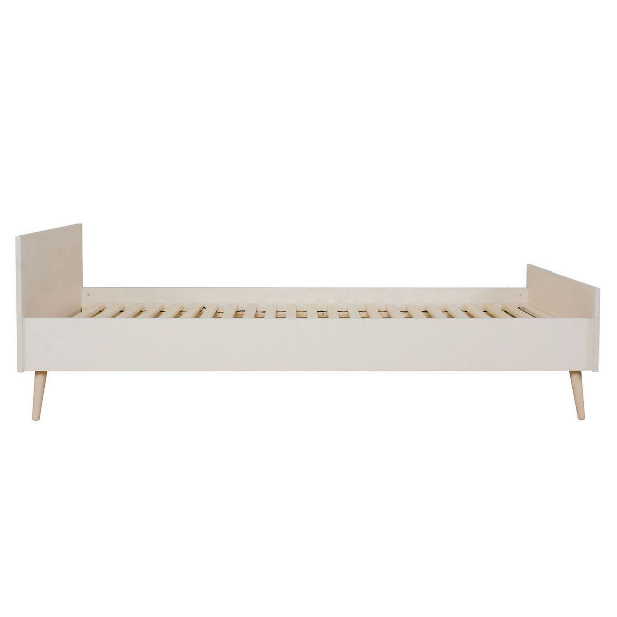 Cama 90x200cm FLOW Quax clay-roble