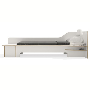 Cama 90x200cm versión derecha-cajón PLANE Müller Small Living blanco