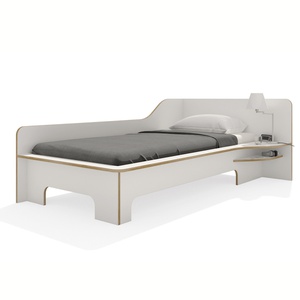 Cama 90x200cm versión derecha PLANE Müller Small Living blanco