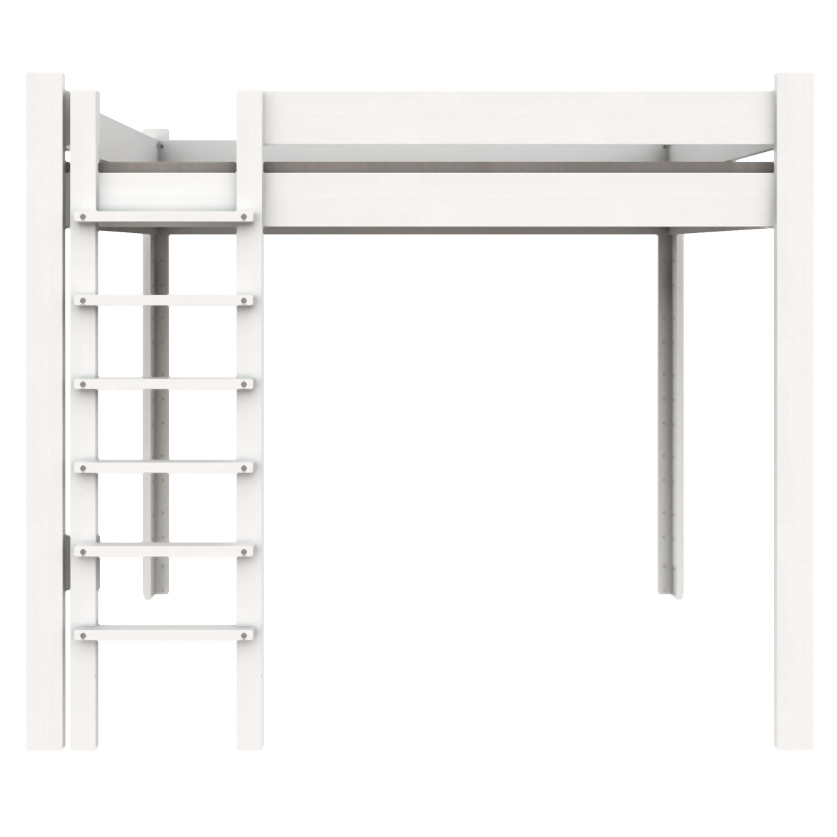 Cama alta 140x200cm DESTYLE de Breuyn lacado blanco