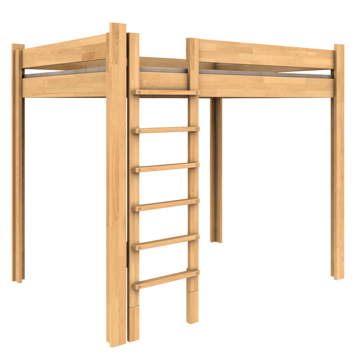 Cama alta 140x200cm DESTYLE de Breuyn natural