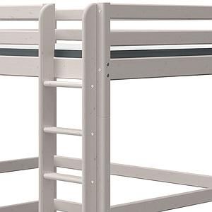 Cama alta 140x200cm escalera recta CLASSIC Flexa grey washed