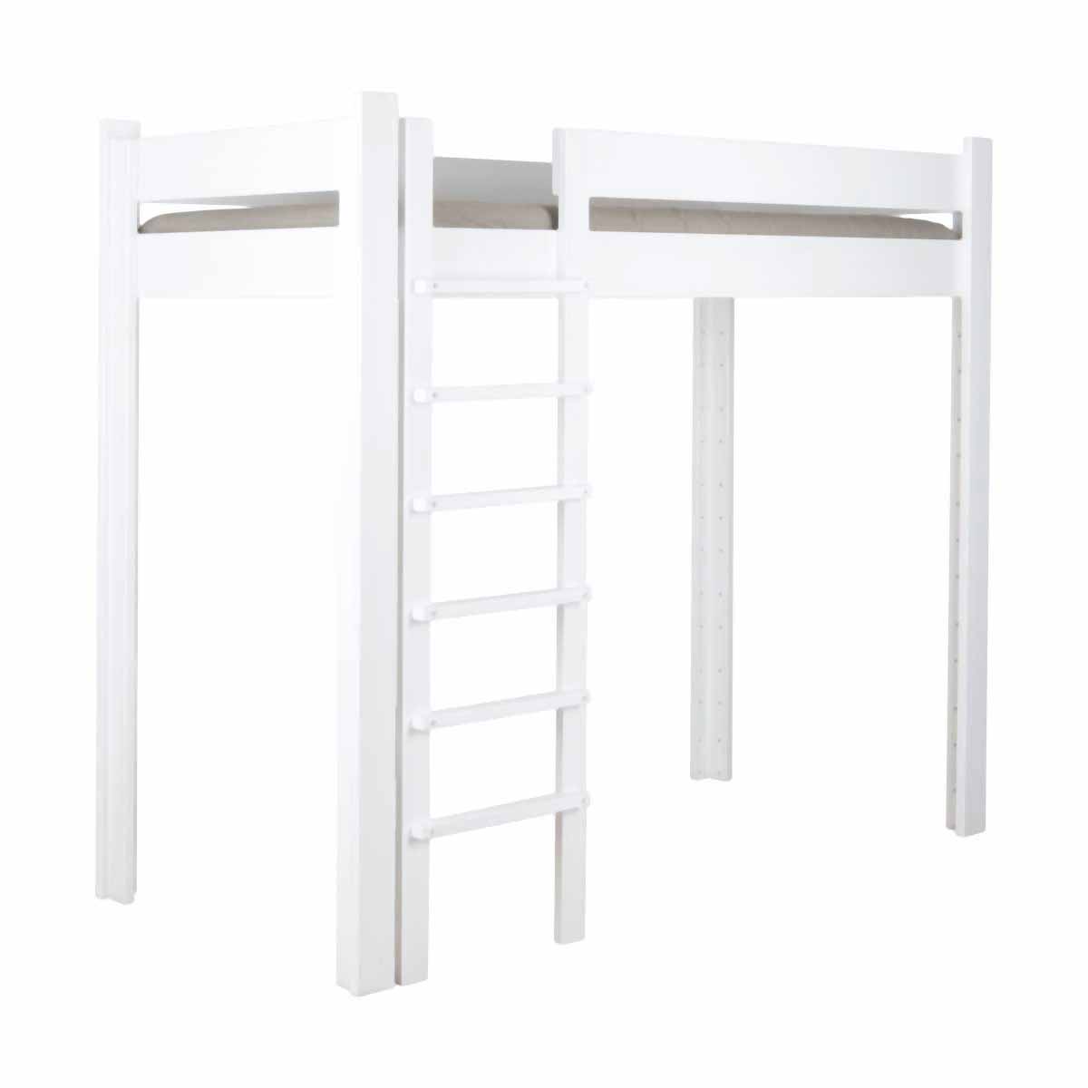 Cama alta 90x200cm DESTYLE de Breuyn lacado blanco