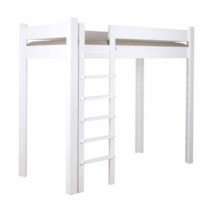 Cama alta 90x200cm DESTYLE de Breuyn tintada en blanco