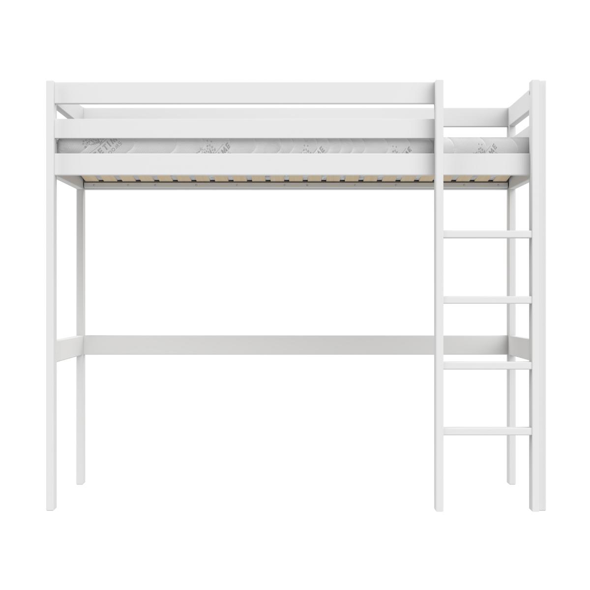 Cama alta 90x200cm ELEMENTS Lifetime blanco