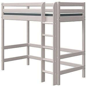 Cama alta 90x200cm escalera recta CLASSIC de Flexa grey washed