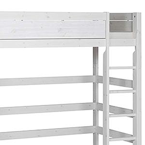 Cama alta 90x200cm escalera recta Lifetime blanqueado