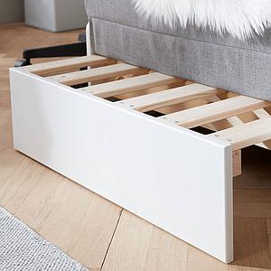 Cama alta 90x200cm módulo casa-escritorio clic NOR Flexa roble-blanco