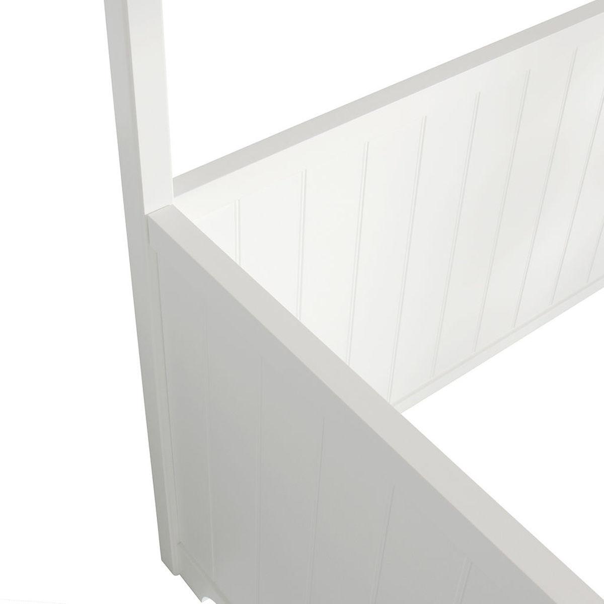 Cama alta 90x200cm SEASIDE CLASSIC Oliver Furniture blanco