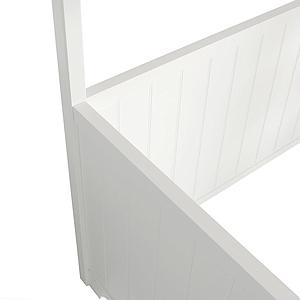 Cama alta 90x200cm SEASIDE CLASSIC Oliver Furniture blanco