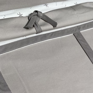 Cama alta KASVA textil Viena gris