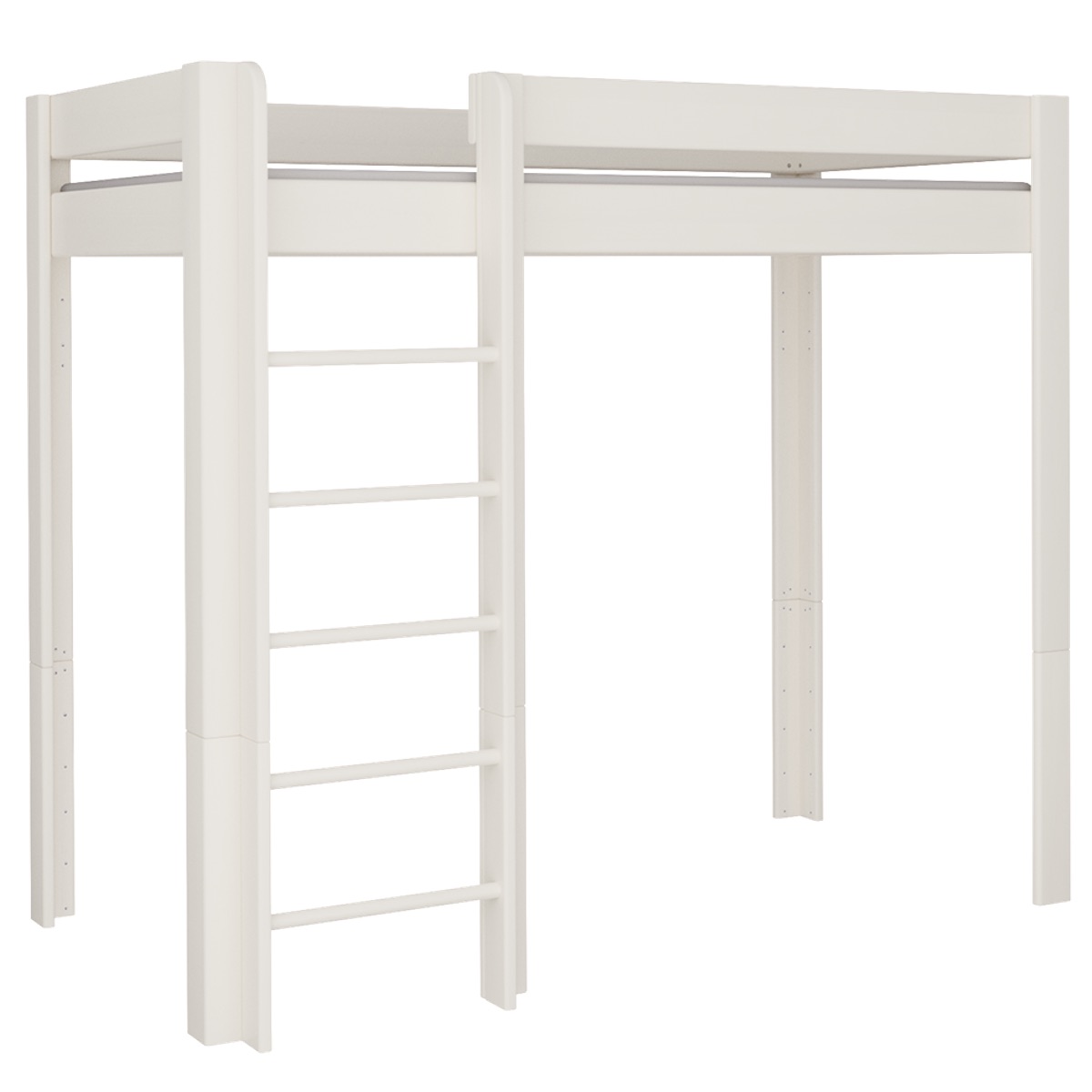 Cama alta Trax DELUXE de Breuyn blanqueada
