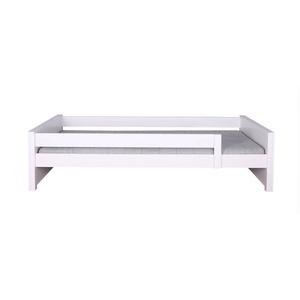 Cama barrera simple 90x200cm KASVA haya lacado blanco