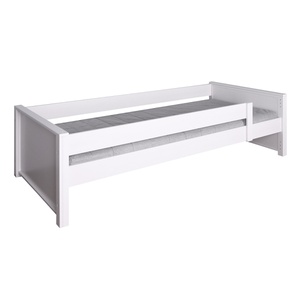 Cama barrera simple 90x200cm KASVA haya lacado blanco